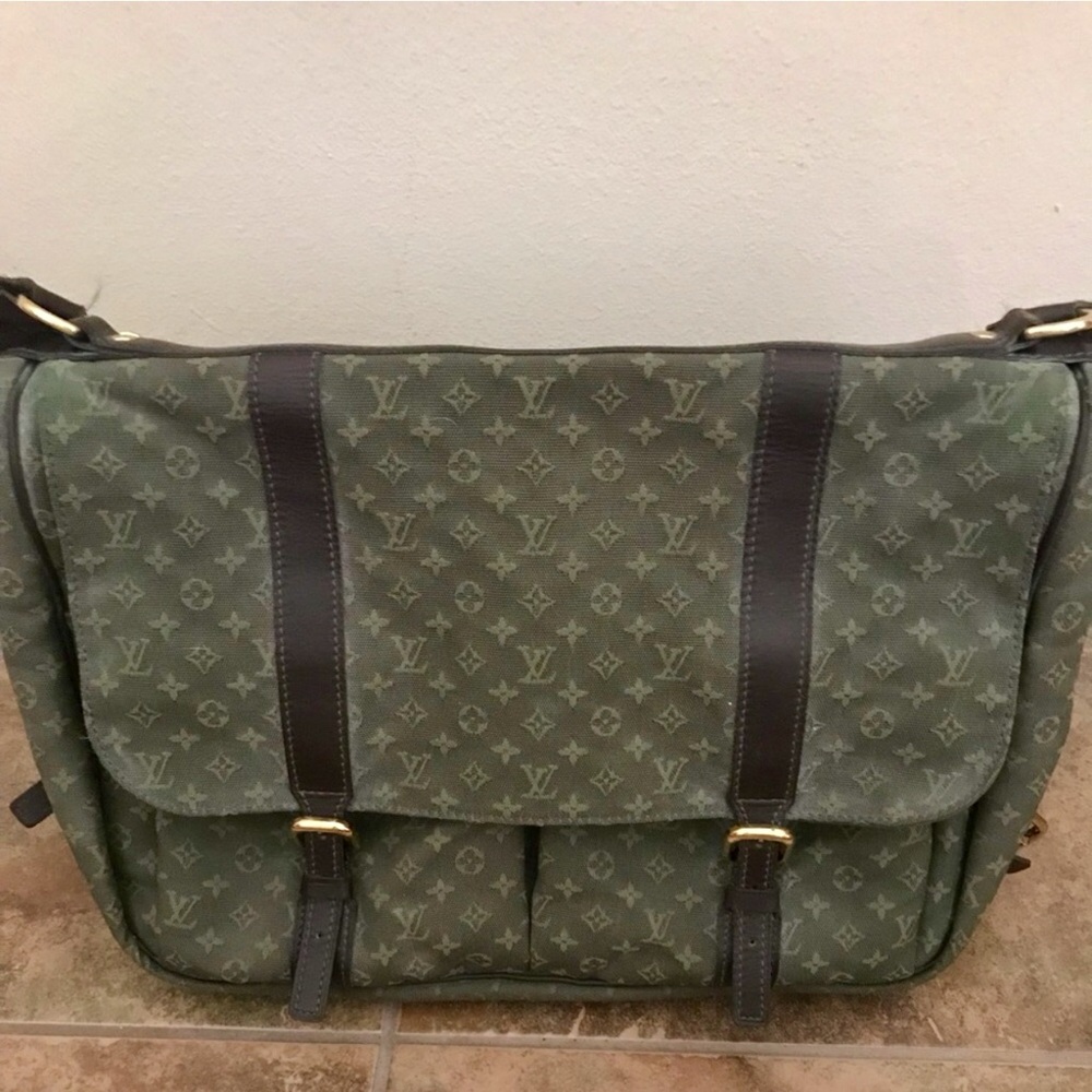 LOUIS VUITTON MINI LIN/MONOGRAM IDYLLE SAC A LANGER (KHAKI)